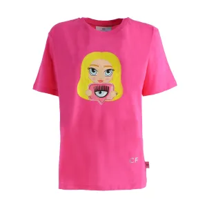 Chiara Ferragni Logo Printed Crewneck T-Shirt