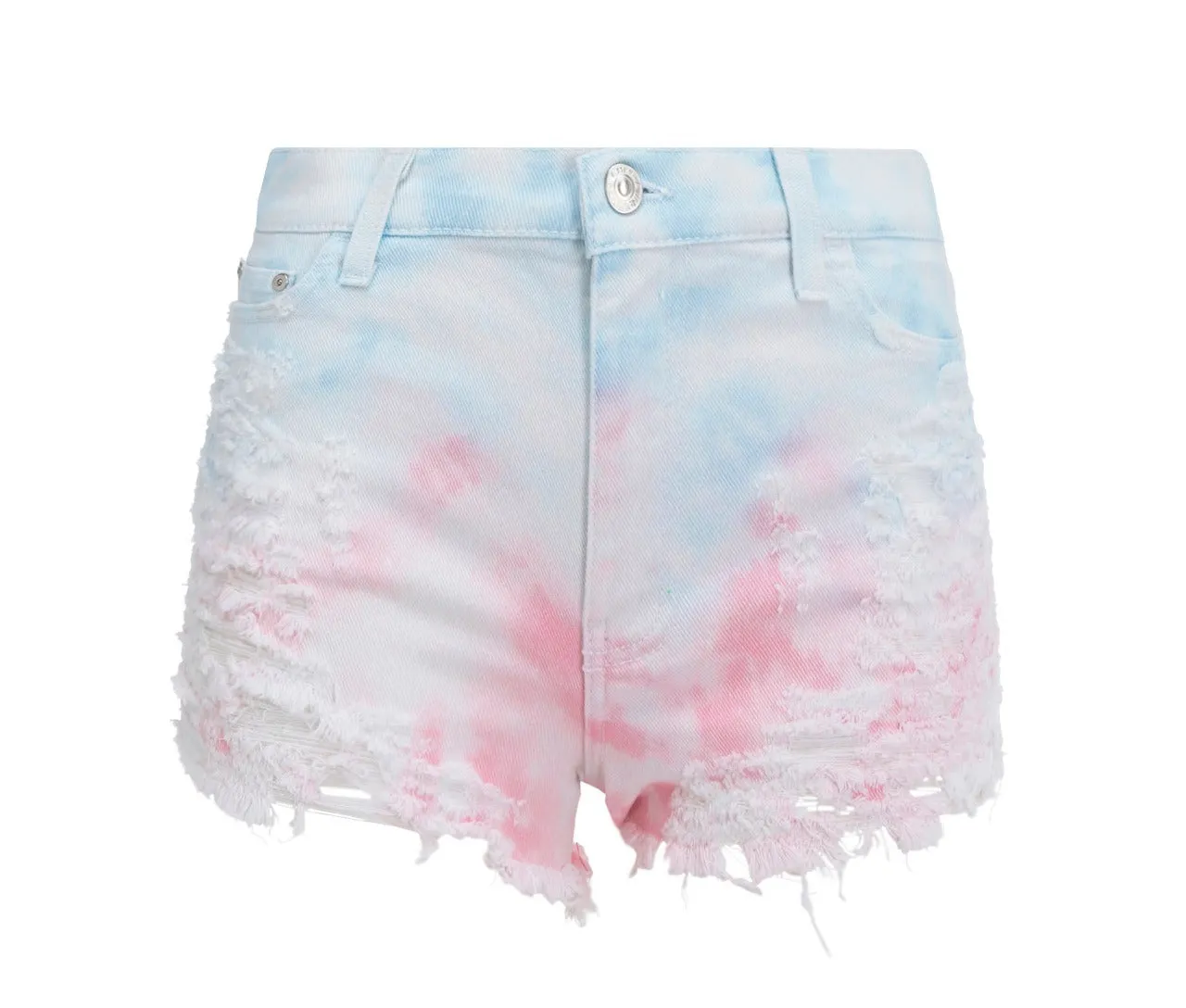 Chiara Ferragni Mid-Rise Distressed Denim Shorts