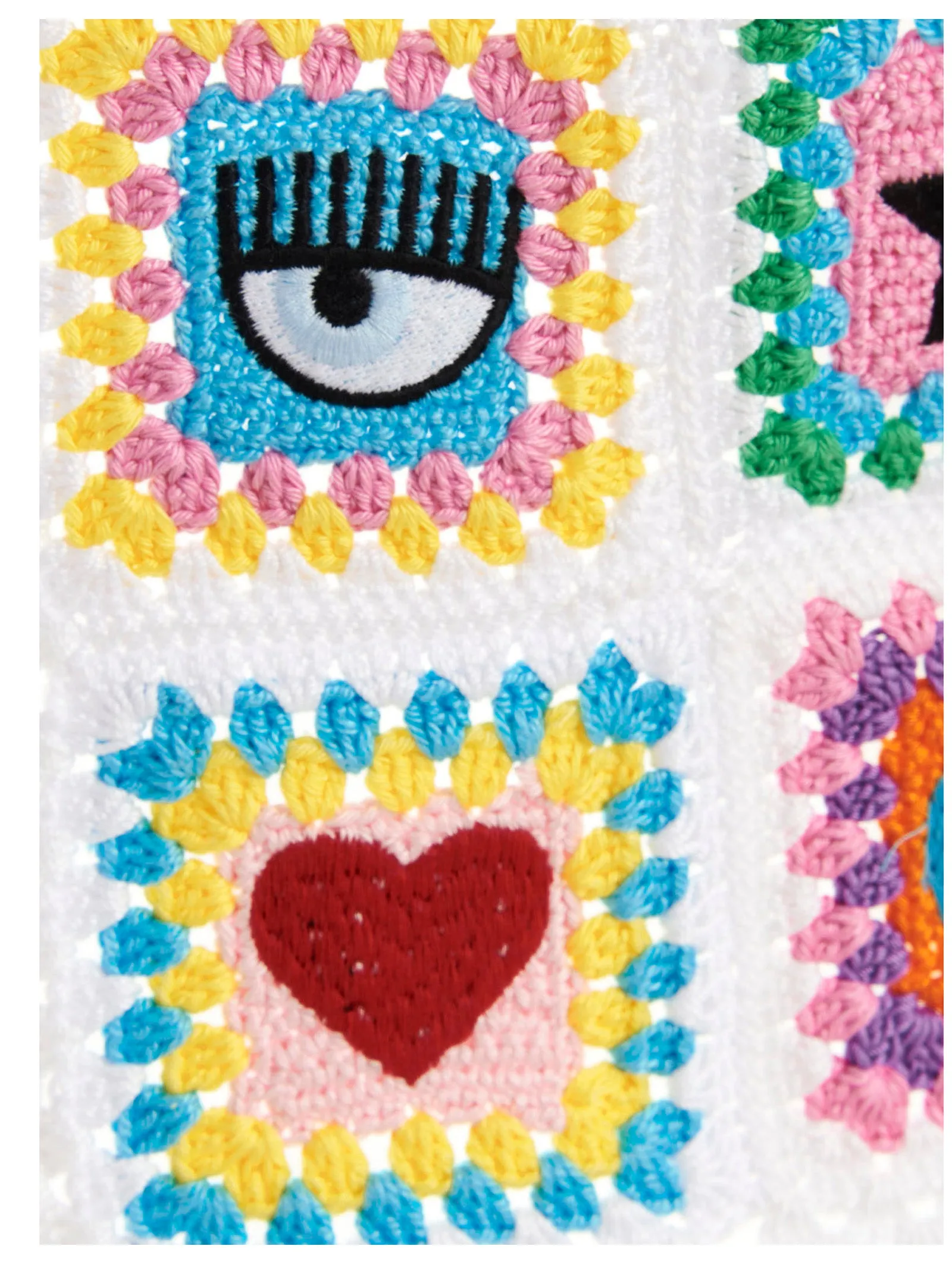 Chiara Ferragni Open Back Crochet-Knit Mini Dress