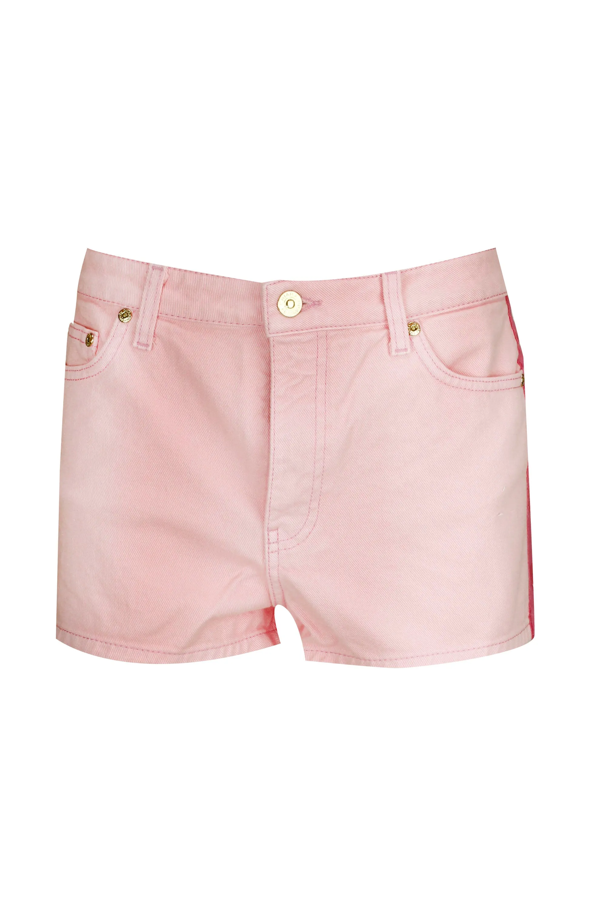 Chiara Ferragni Side-Striped Denim Shorts