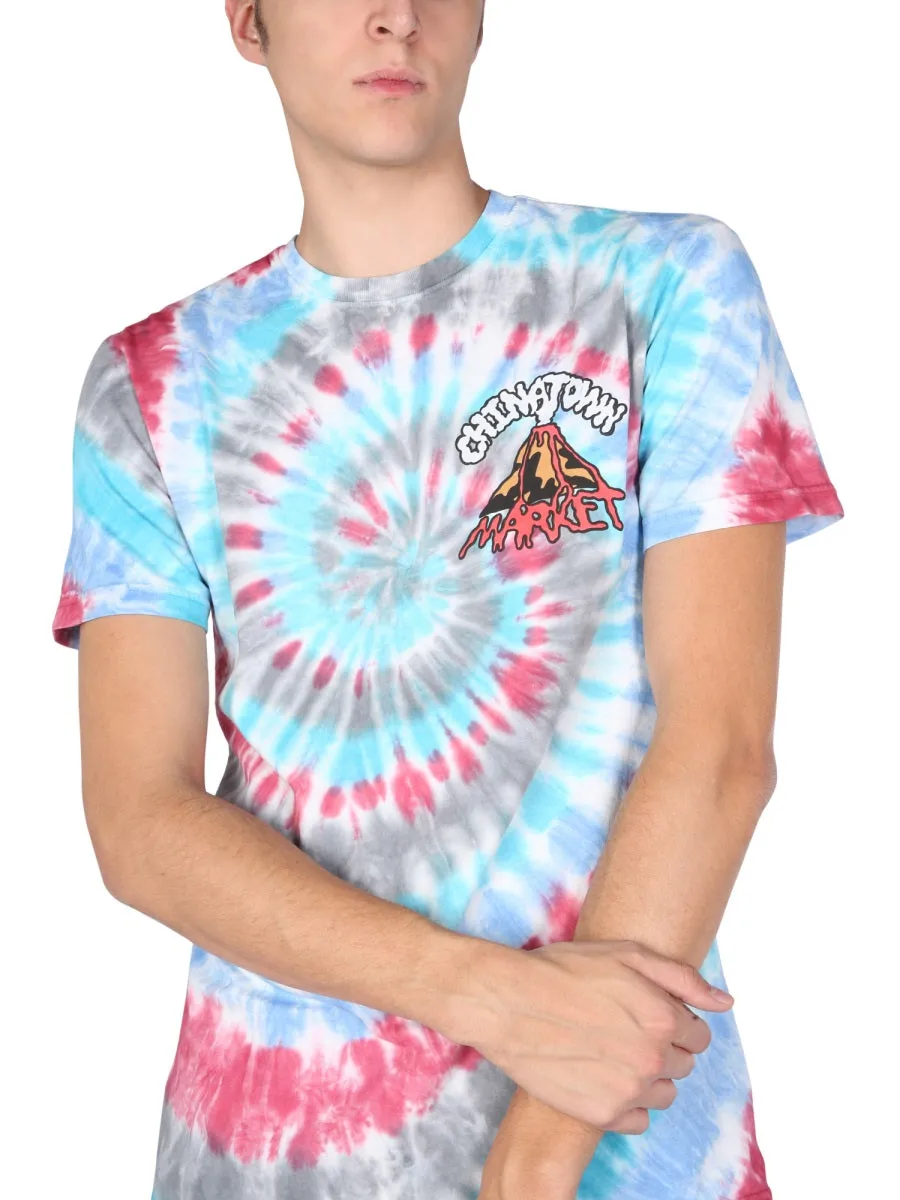 Chinatown Market Tie-Dye Printed T-Shirt
