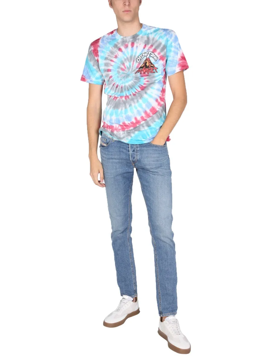 Chinatown Market Tie-Dye Printed T-Shirt