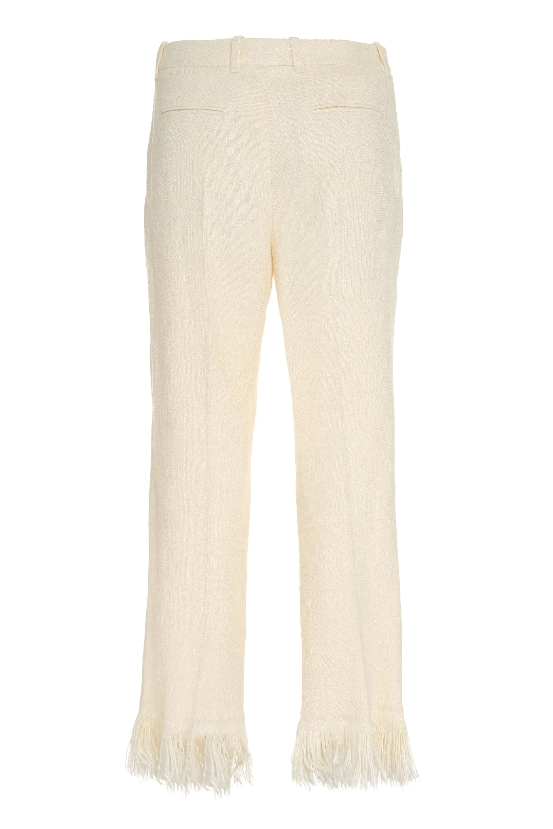 Chlo Fringed Straight Leg Pants