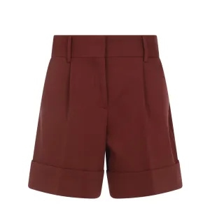 Chlo High Waist Wide Leg Tailored Shorts