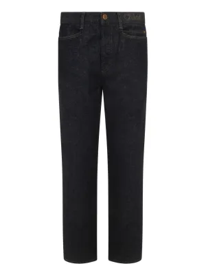 Chlo Logo Embroidered Straight-Leg Jeans