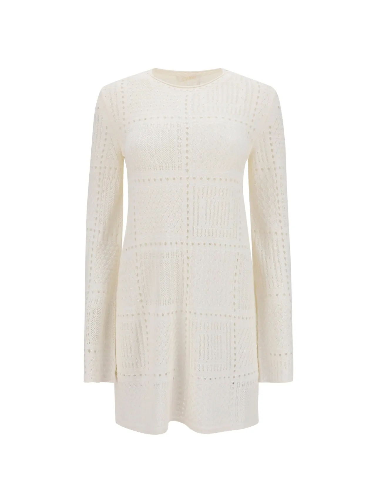 Chlo Long-Sleeved Knit Mini Dress