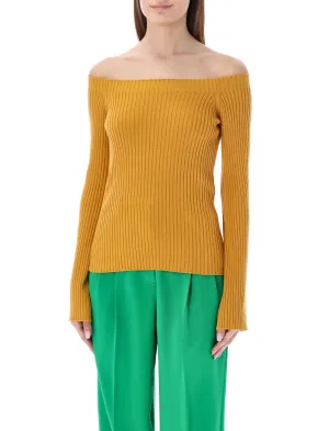 Chlo Off-Shoulder Knit Jumper