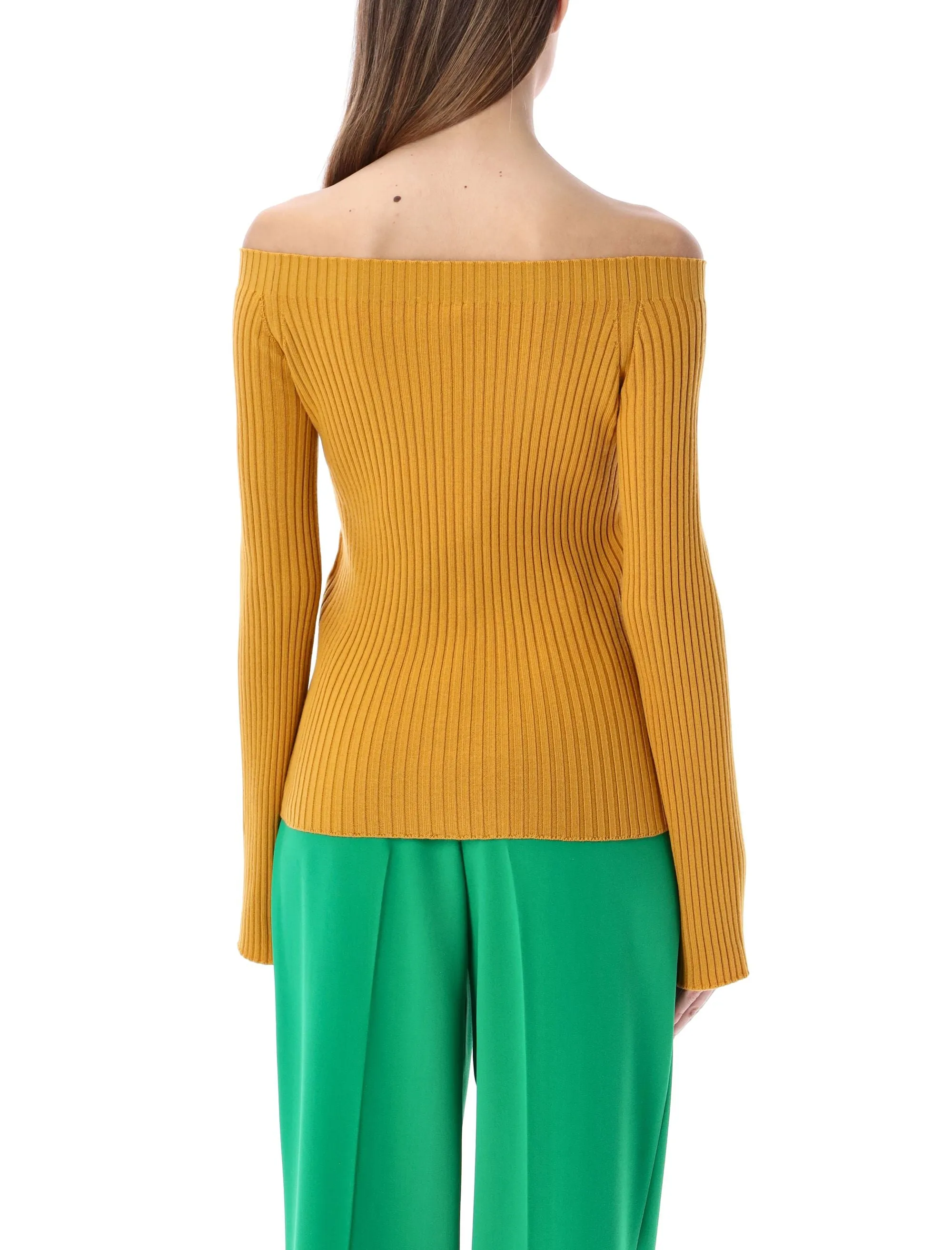 Chlo Off-Shoulder Knit Jumper