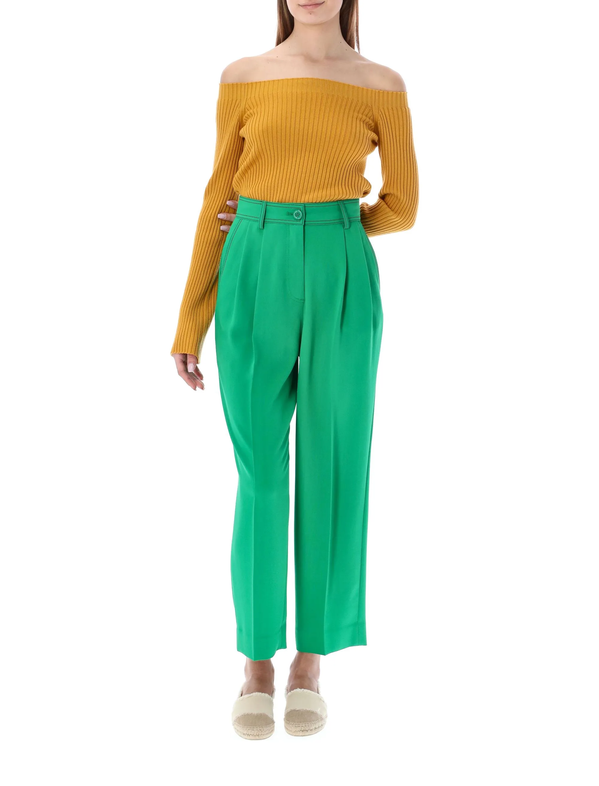 Chlo Off-Shoulder Knit Jumper