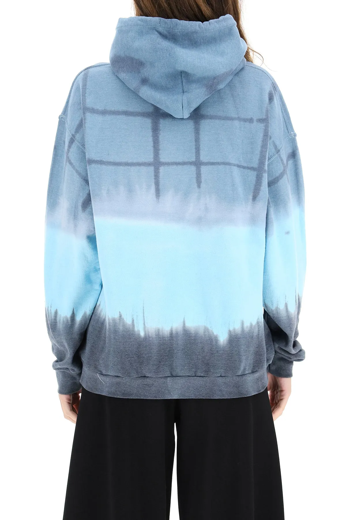 Collina Strada Rhinestone Plaid Print Hoodie