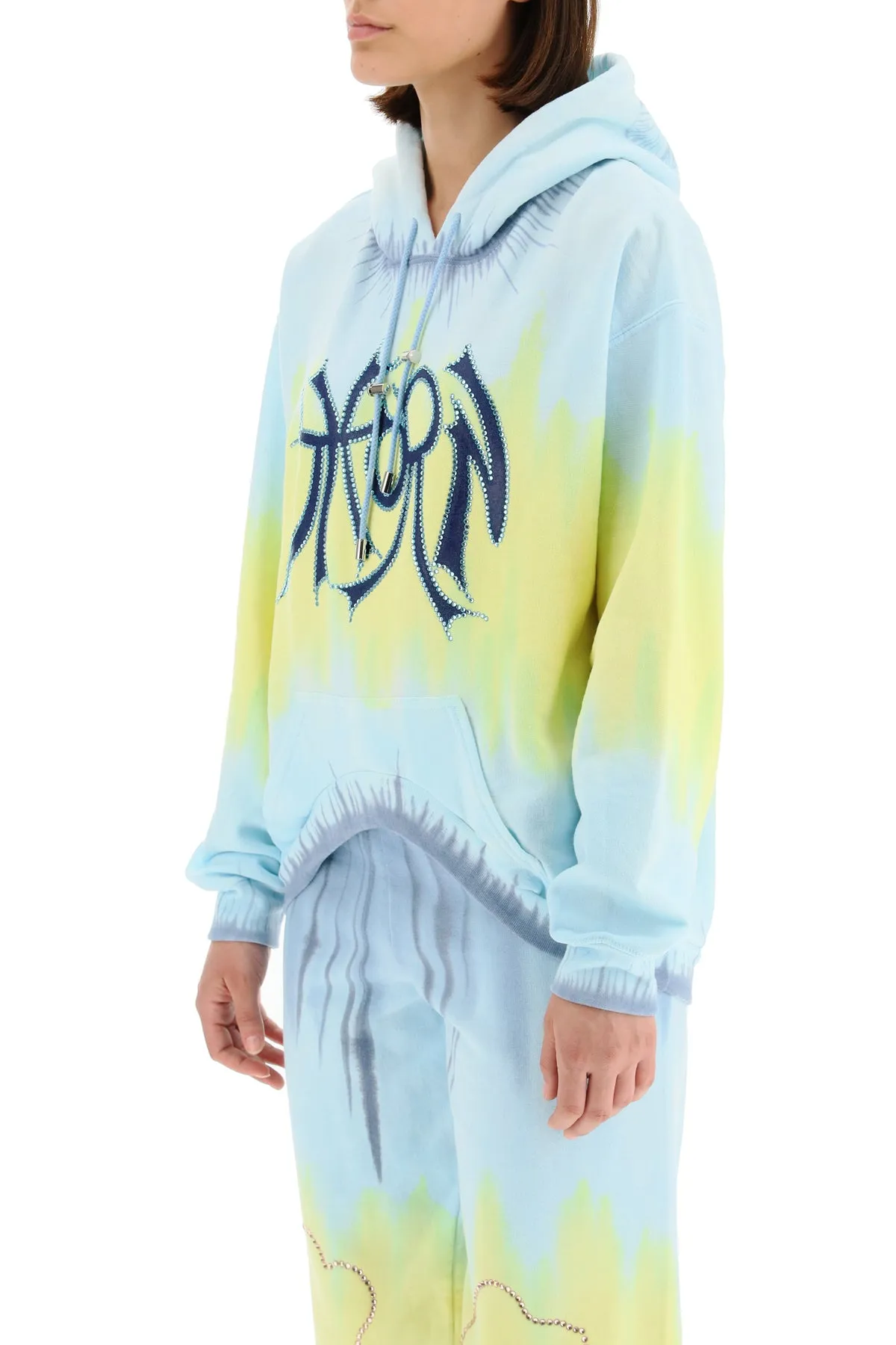 Collina Strada Tie-Dye Motif Print Hoodie