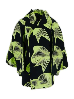 Comme des Garons Bow Printed Oversized Jacket