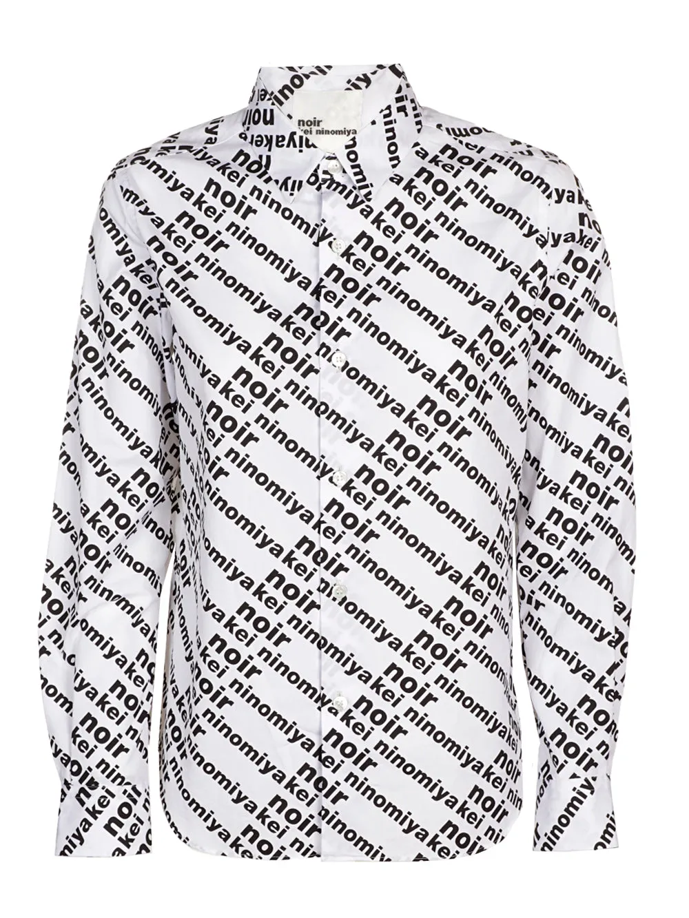 Comme Des Garons Noir Kei Ninomiya Allover Logo Print Shirt