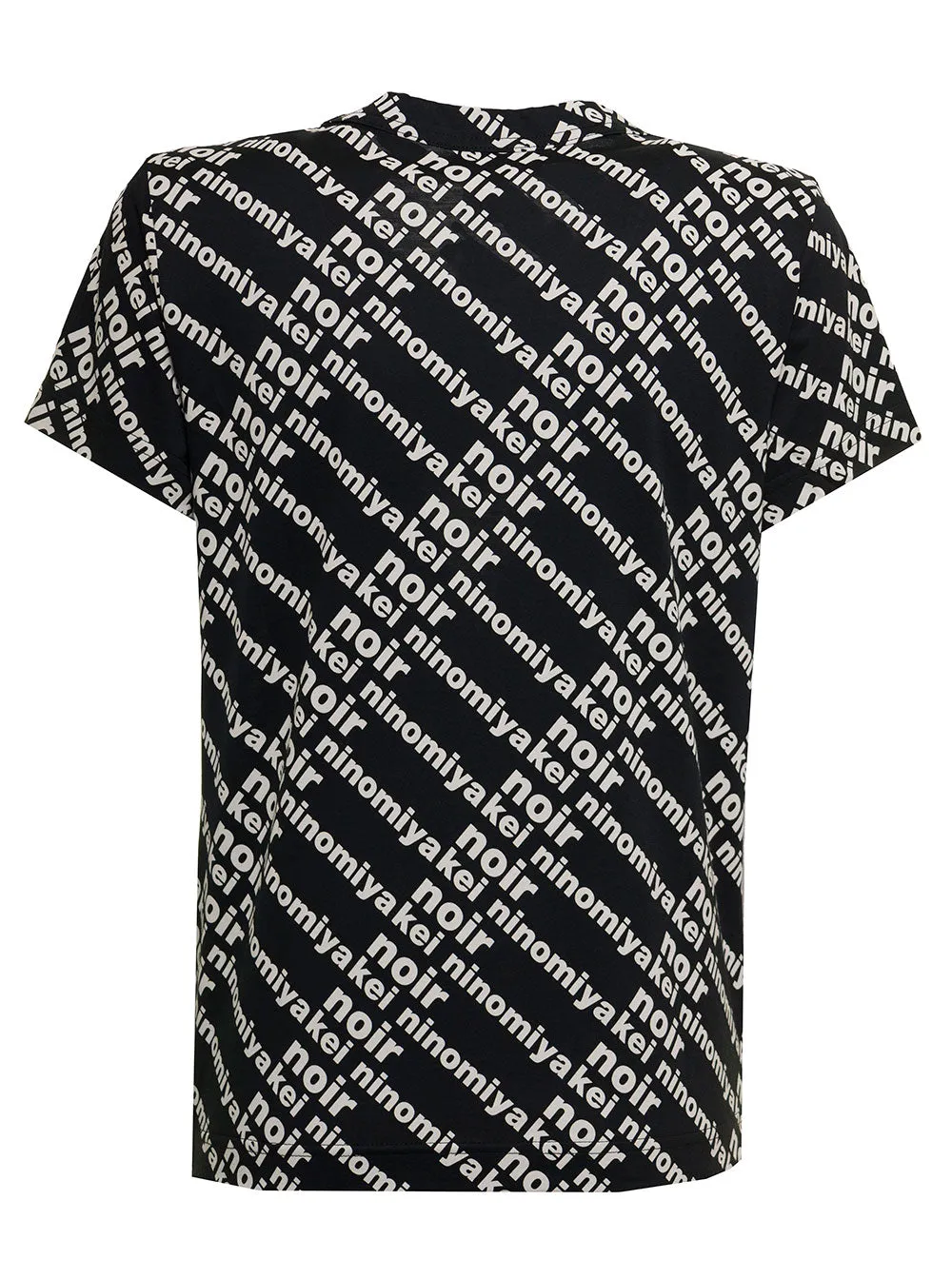 Comme Des Garons Noir Kei Ninomiya Allover Logo Print T-Shirt