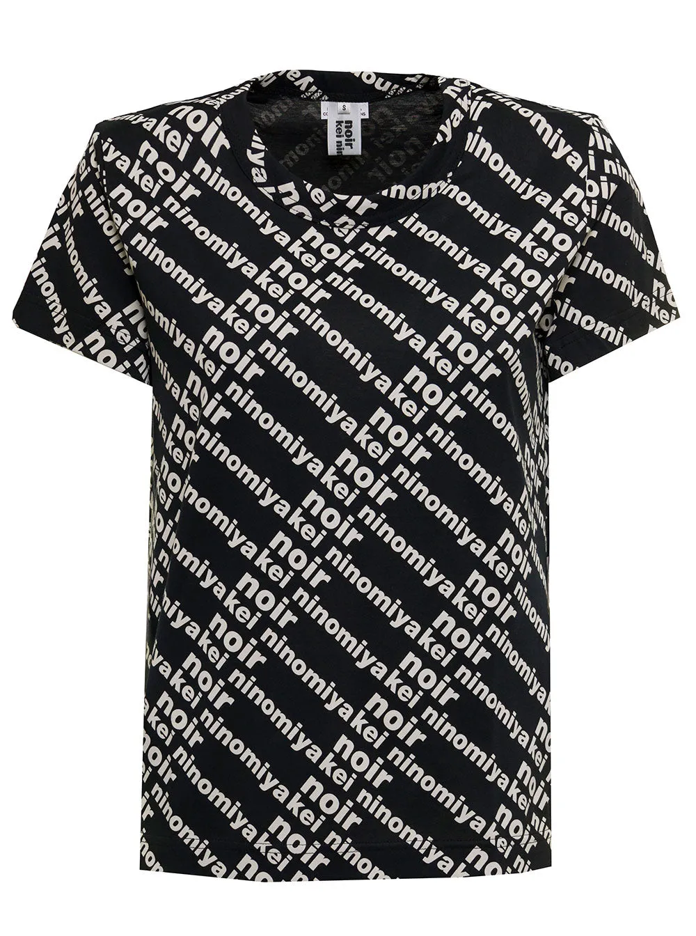 Comme Des Garons Noir Kei Ninomiya Allover Logo Print T-Shirt