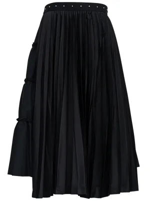 Comme Des Garons Noir Kei Ninomiya High Waist Pleated Skirt