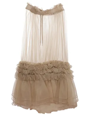 Comme Des Garons Noir Kei Ninomiya Ruffled Tulle Skirt