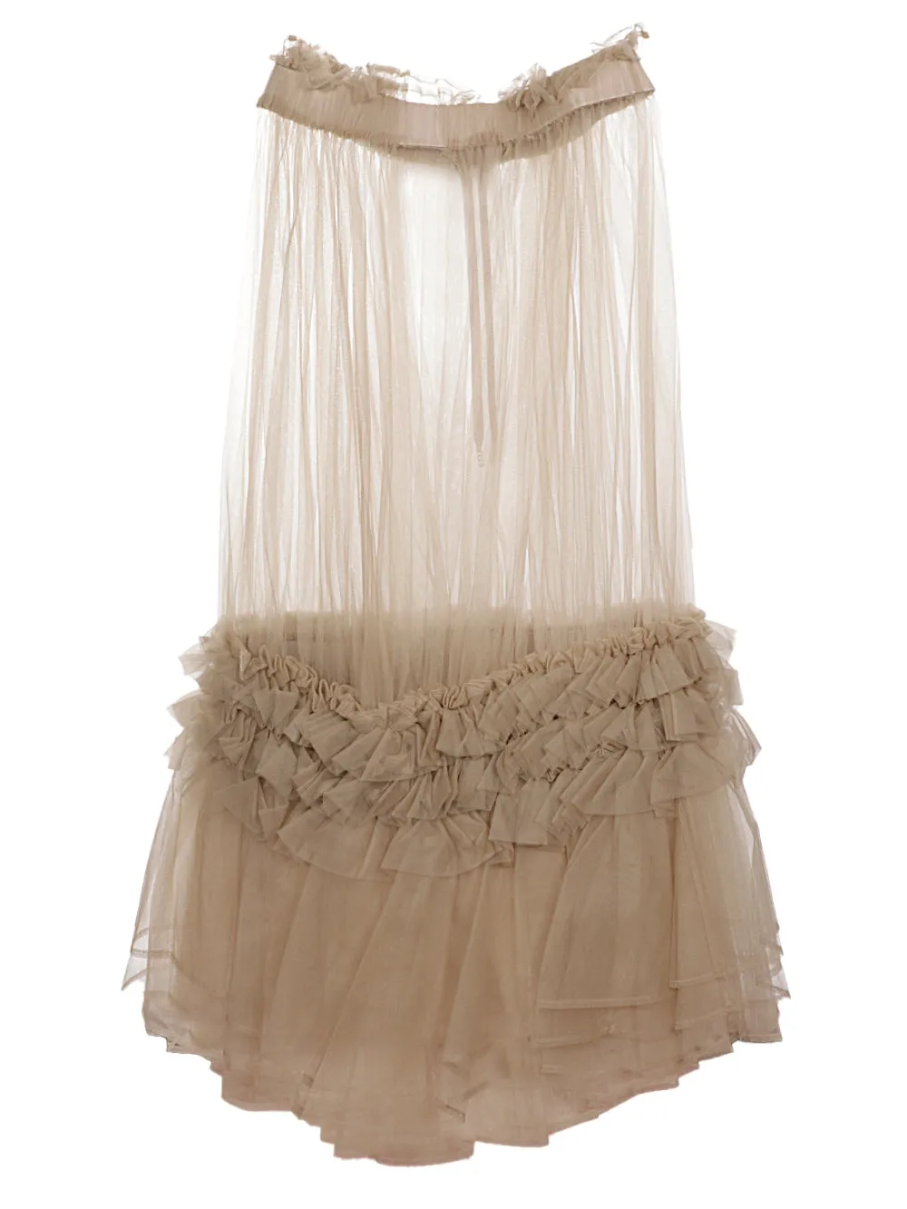 Comme Des Garons Noir Kei Ninomiya Ruffled Tulle Skirt