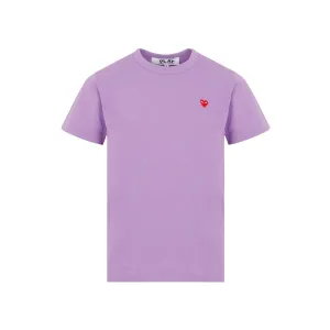 Comme des Garons Play Logo Embroidered Crewneck T-Shirt
