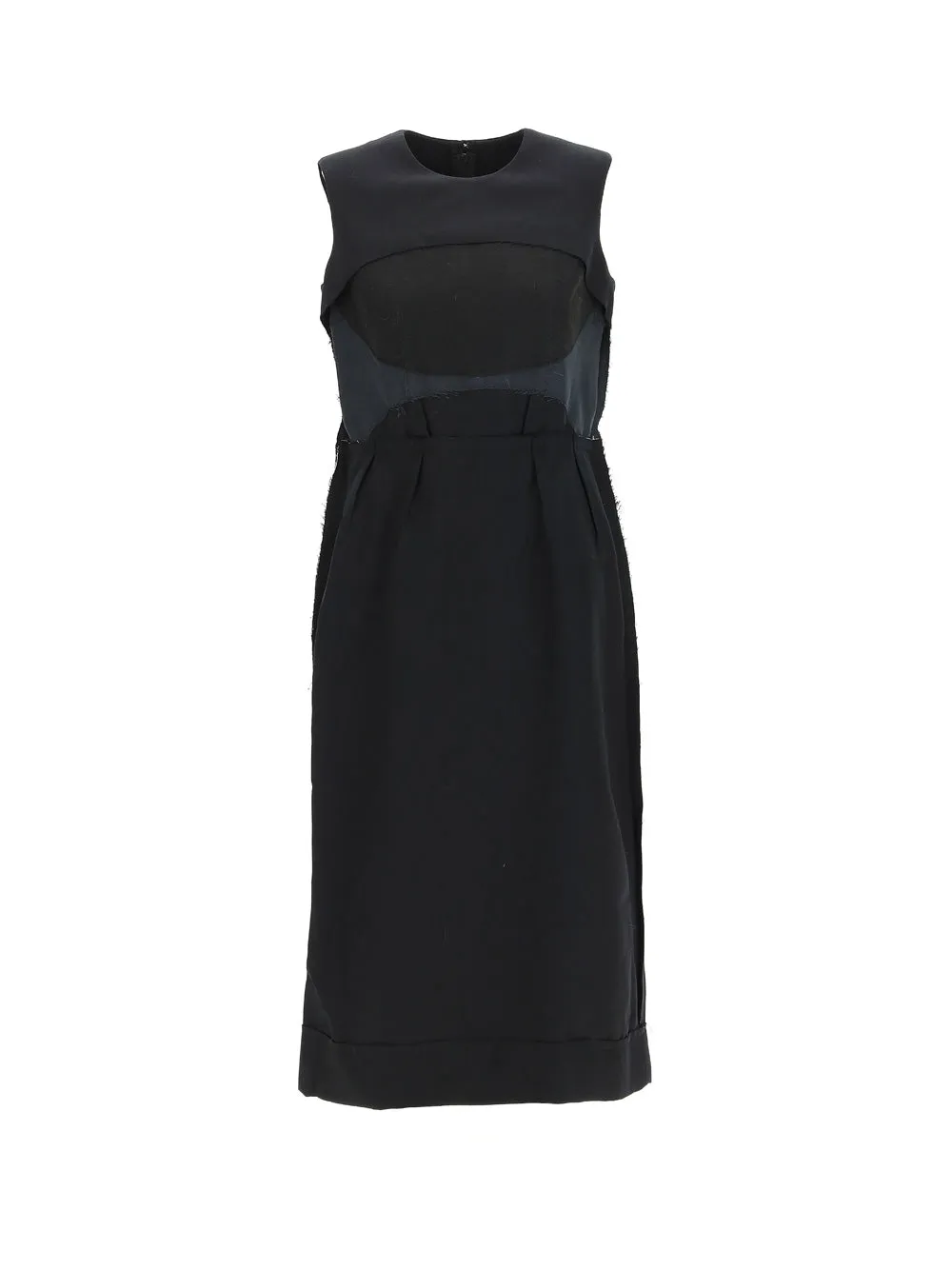 Comme Des Garons Raw-Edge Sleeveless Dress