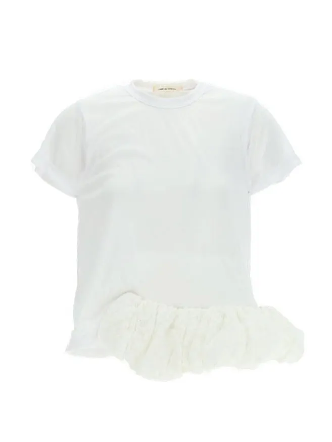 Comme Des Garons Ruffled Detail T-Shirt