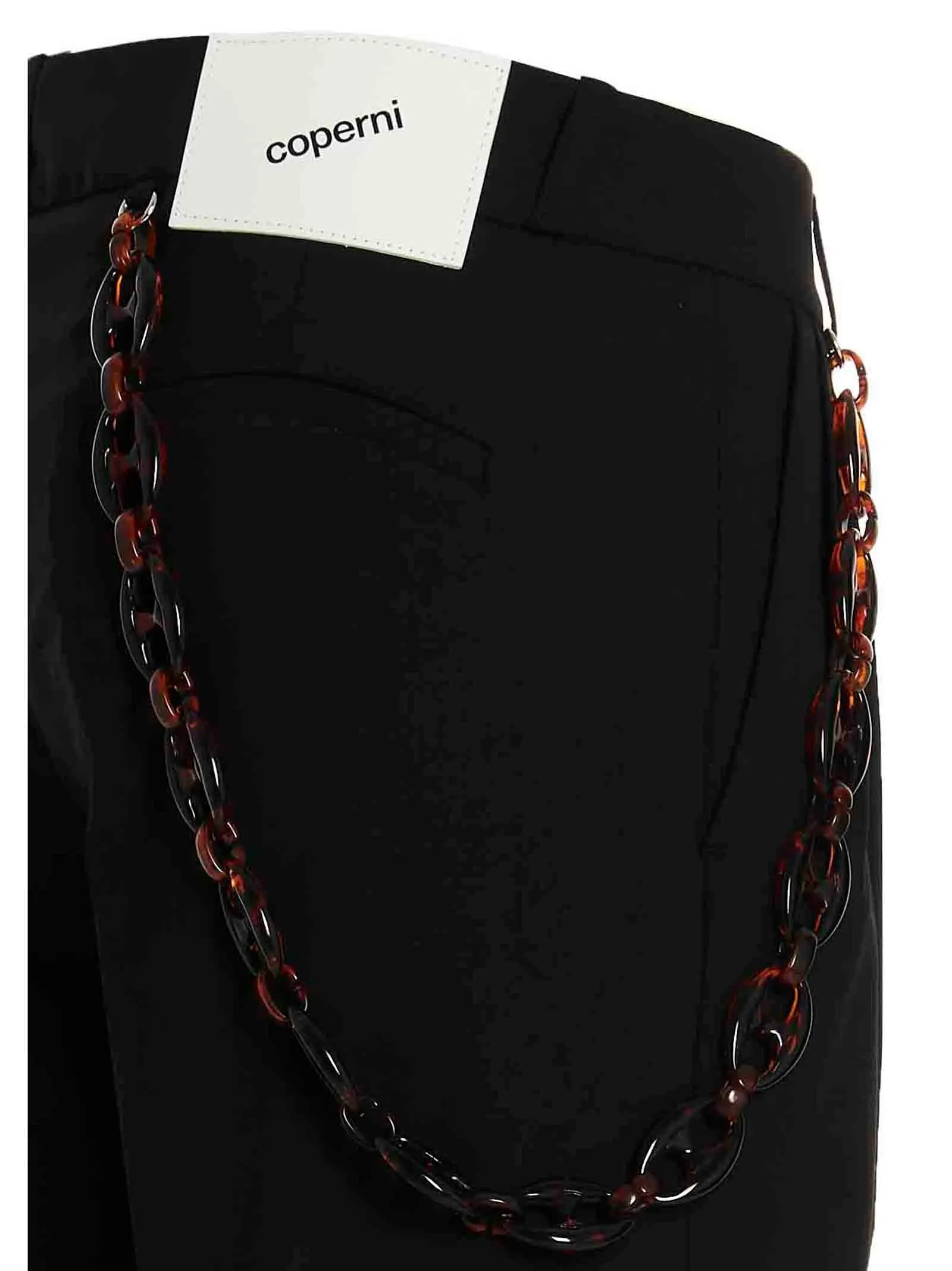 Coperni Chain-Link Detailed Straight Leg Pants