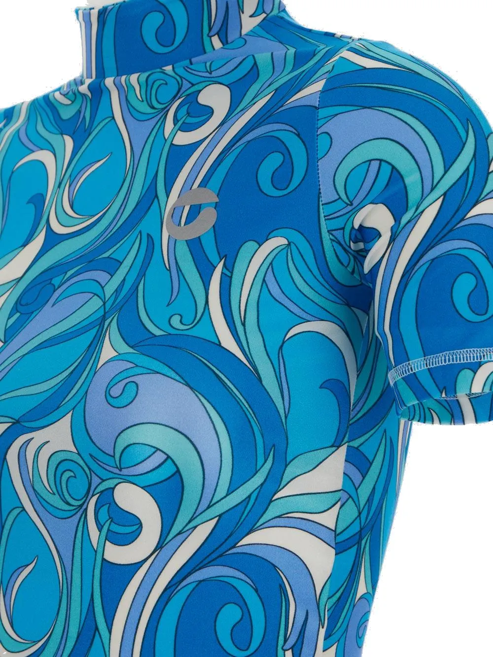 Coperni Graphic Printed High Neck Top