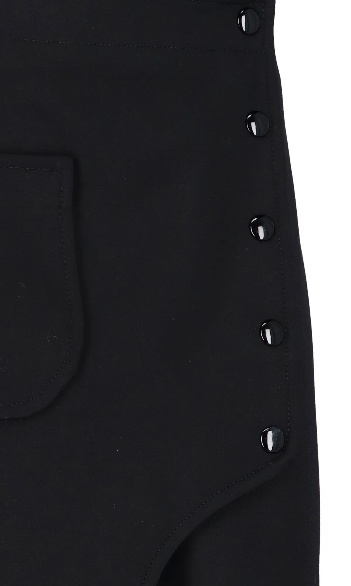 Courrges Buttoned High Waist Midi Skirt