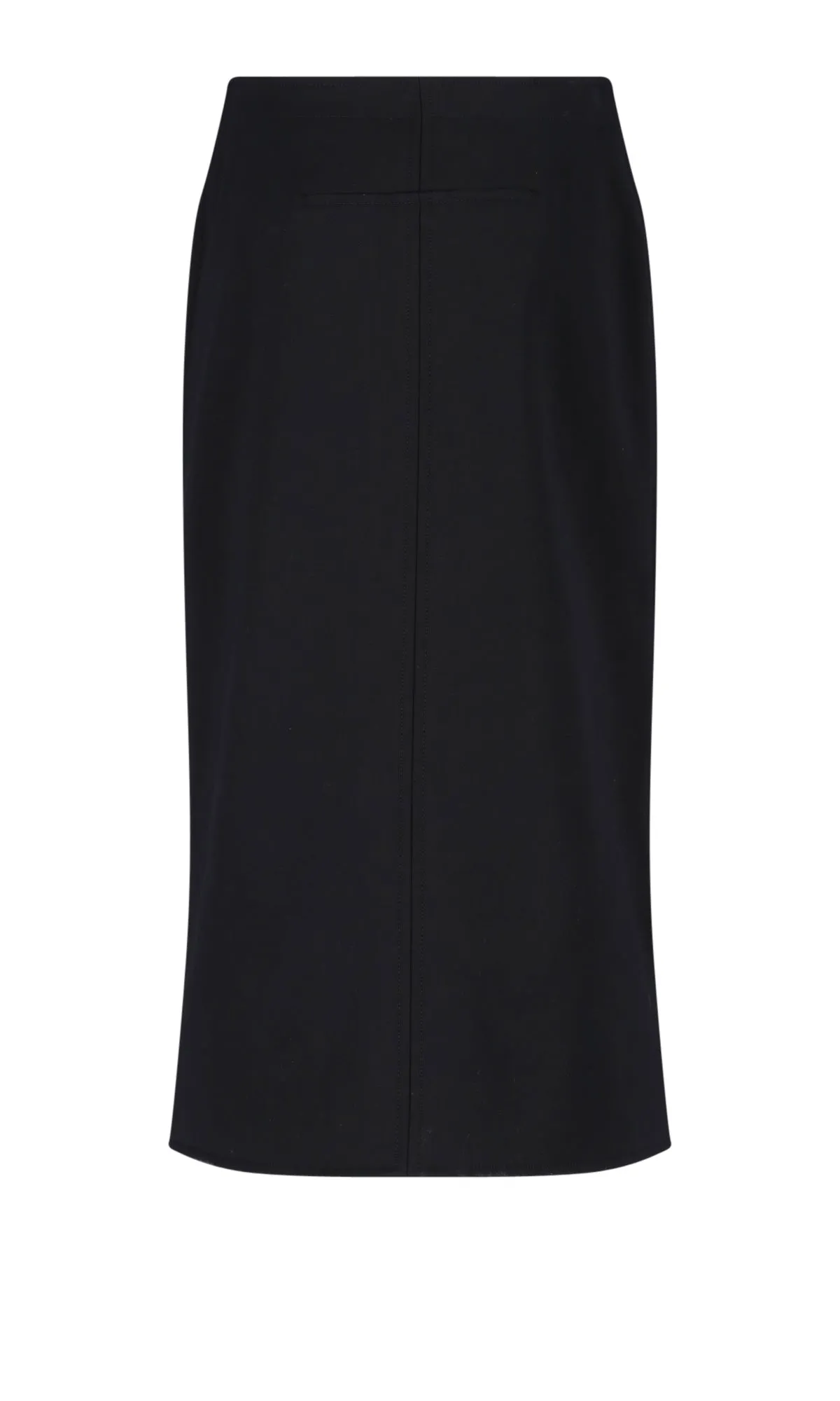 Courrges Buttoned High Waist Midi Skirt