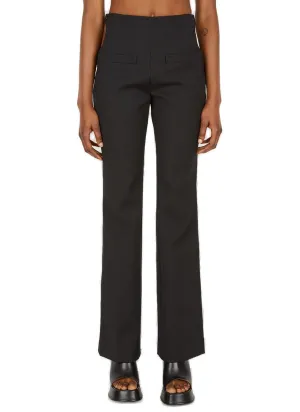 Courrges High Waist Cut Out Tailored Trousers