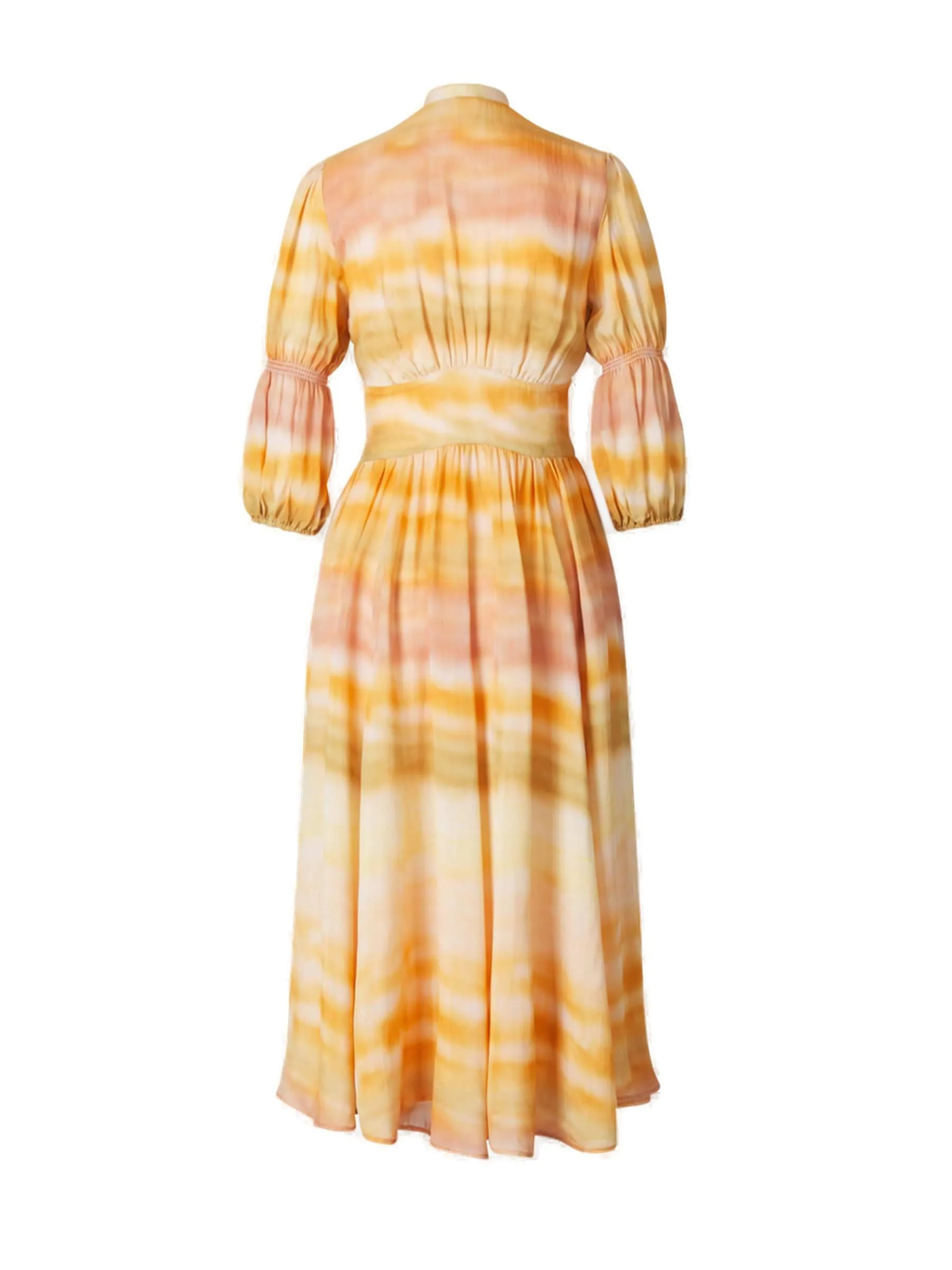 Cult Gaia Button Detailed V-Neck Midi Dress