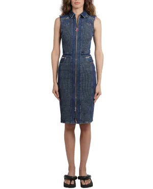 Diesel De-Terminate Smocked Denim Dress