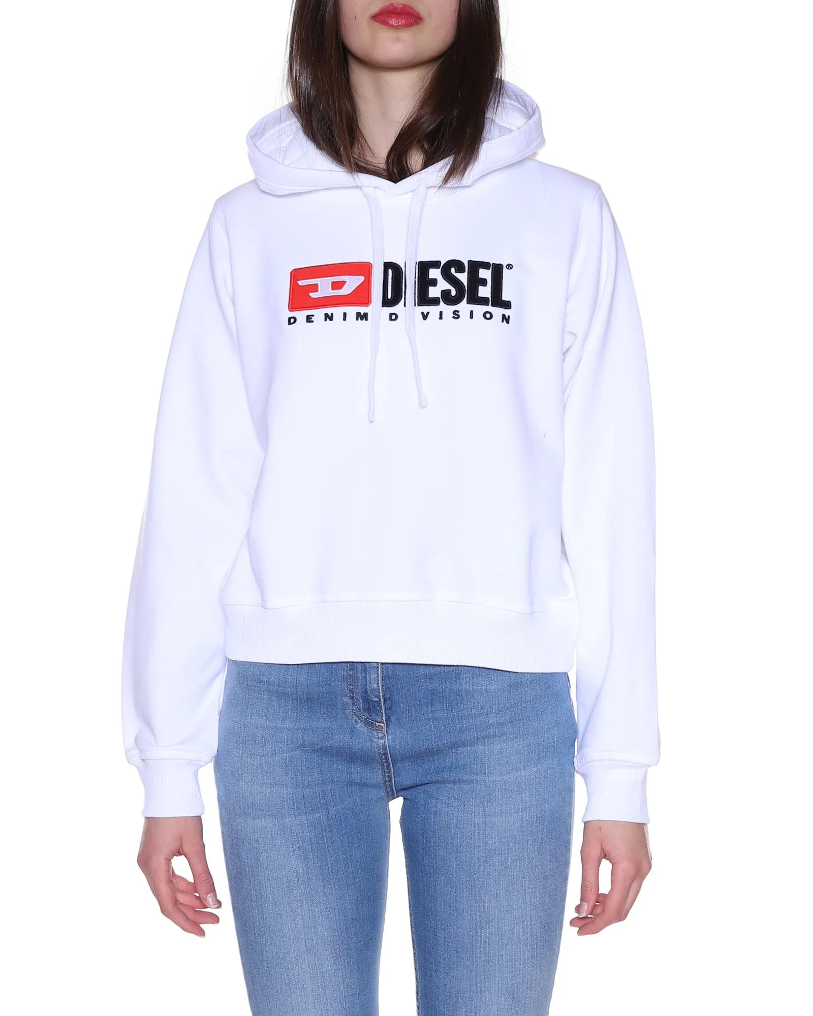 Diesel Logo Detailed Drawstring Long-Sleeved Hoodie