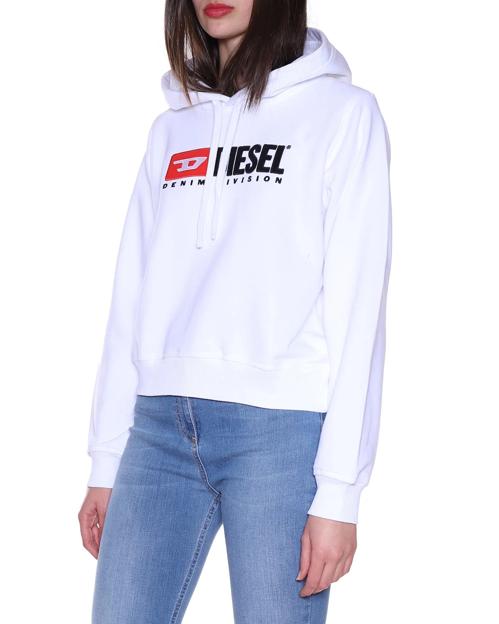 Diesel Logo Detailed Drawstring Long-Sleeved Hoodie