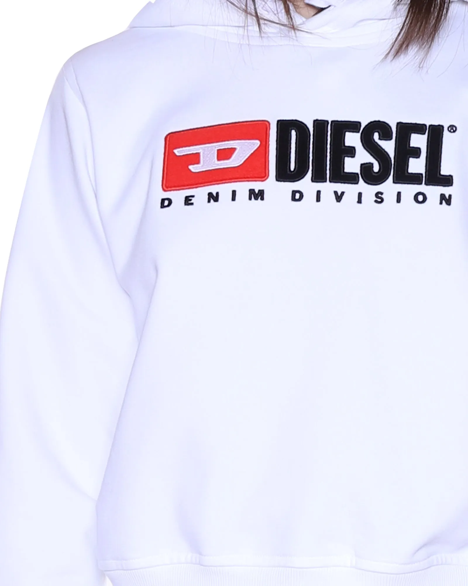 Diesel Logo Detailed Drawstring Long-Sleeved Hoodie