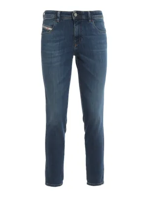 Diesel Logo Patch Skinny Fit Jeans