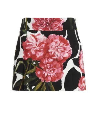 Dolce & Gabbana Allover Floral Printed Mini Skirt