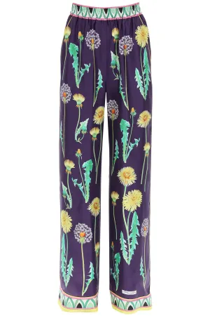 Dolce & Gabbana Allover Printed Wide Leg Trousers