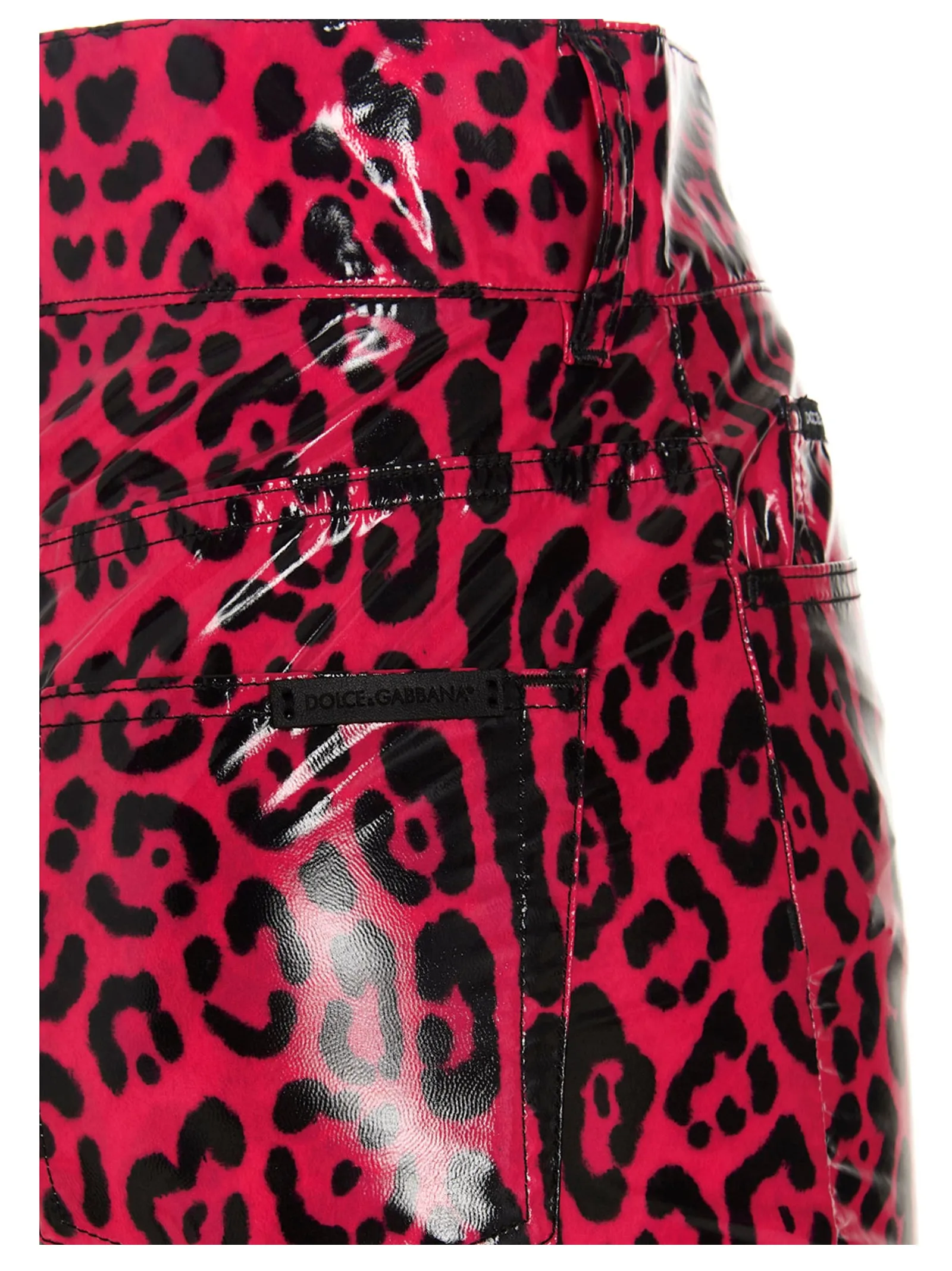 Dolce & Gabbana Animal Print Skinny Leg Pants