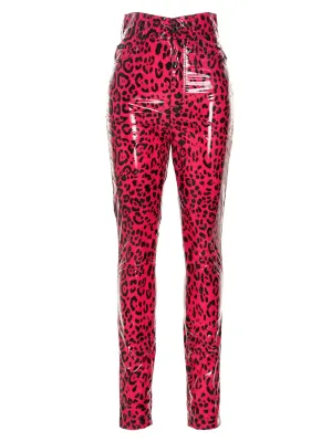 Dolce & Gabbana Animal Print Skinny Leg Pants