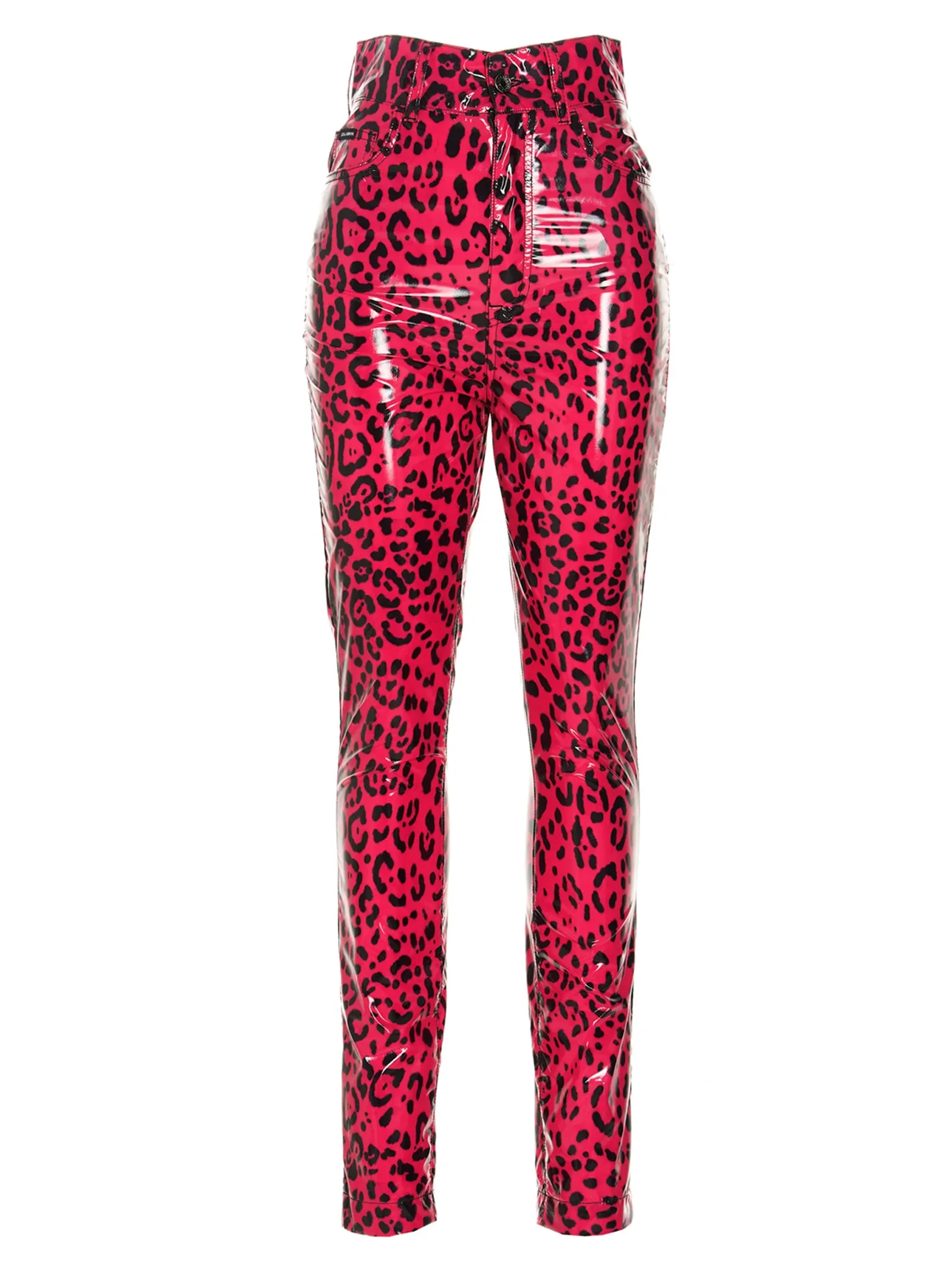 Dolce & Gabbana Animal Print Skinny Leg Pants