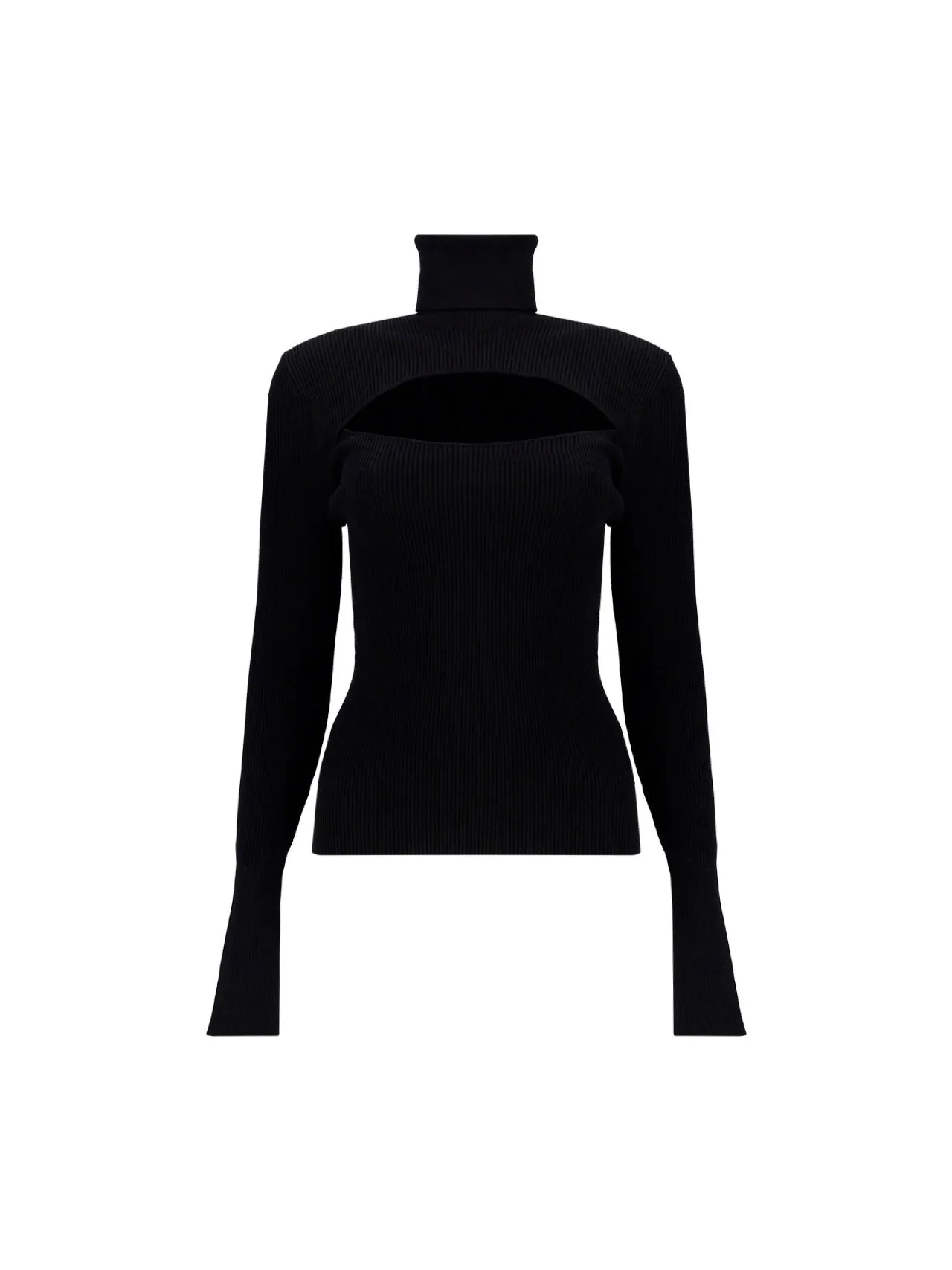 Dolce & Gabbana Cut-Out Turtleneck Knit Jumper