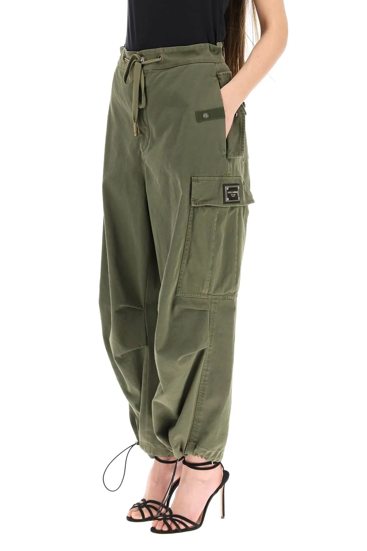 Dolce & Gabbana Drawstring Waistband Cargo Trousers