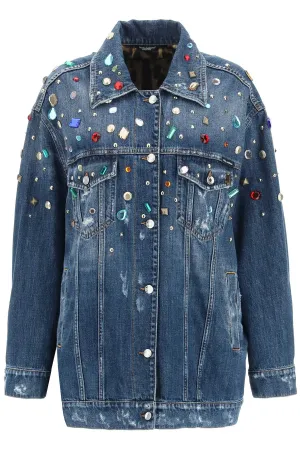 Dolce & Gabbana Embellished Long-Sleeved Denim Jacket