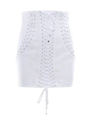 Dolce & Gabbana Floral Embroidered Mini Skirt