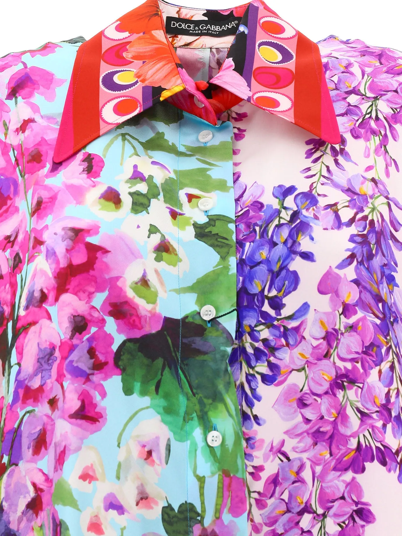 Dolce & Gabbana Floral Printed Short-Sleeved Shirt