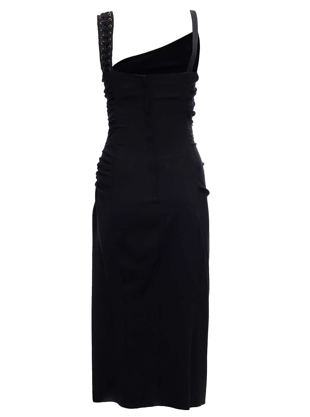 Dolce & Gabbana Gathered Detail Sleeveless Midi Dress