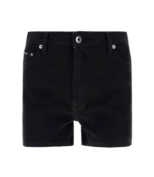 Dolce & Gabbana High Waisted Buttoned Denim Shorts