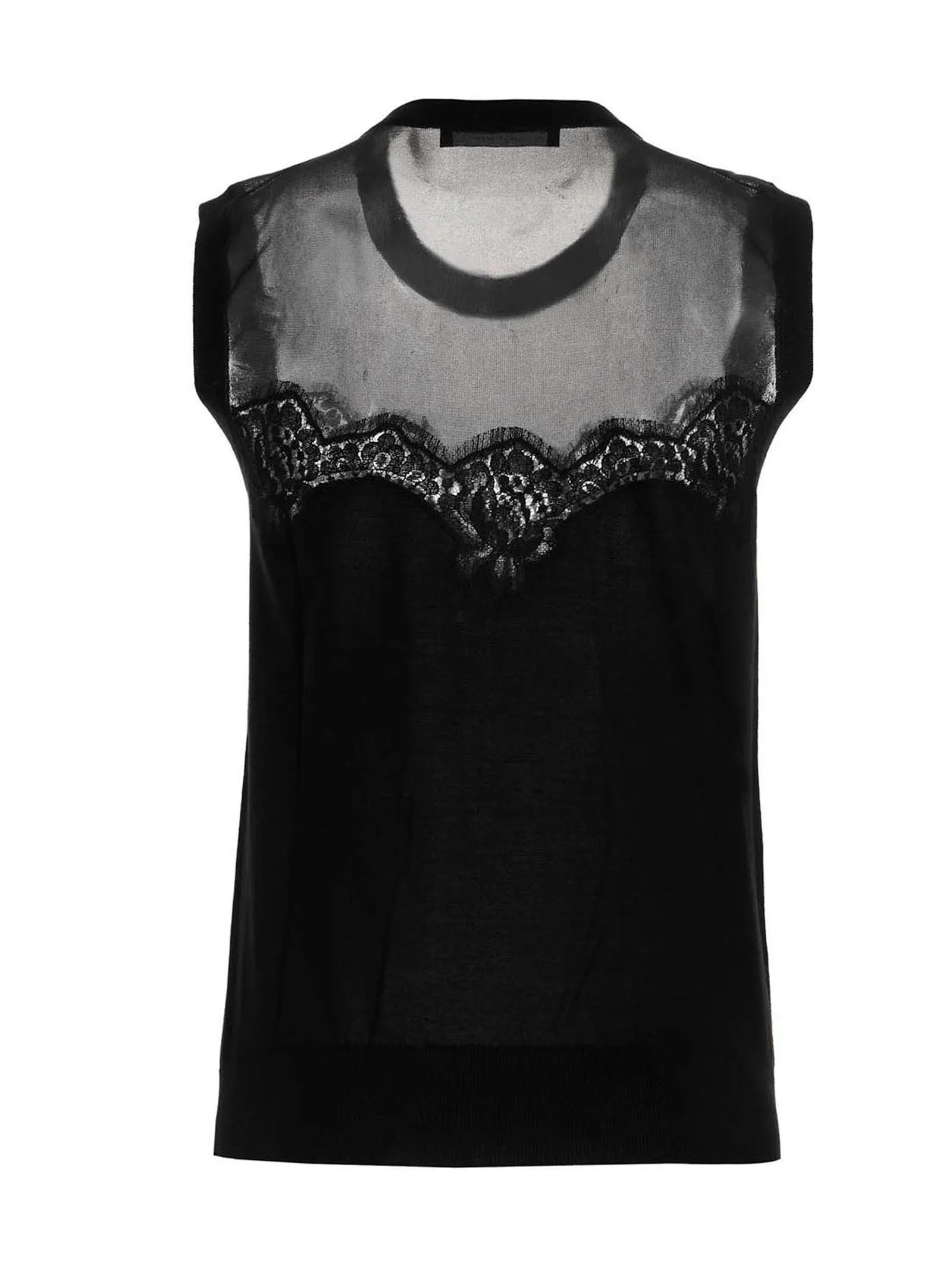 Dolce & Gabbana Lace Detailed Sleeveless Top