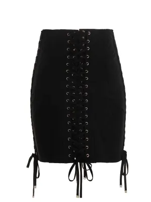 Dolce & Gabbana Lace-Up mini Skirt